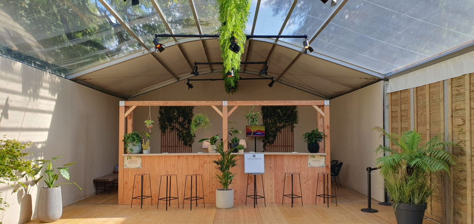 Aménagement d'un espace privatif écoresponsable dans l'espace VIP du Festival Beauregard - Hérouville Saint Clair