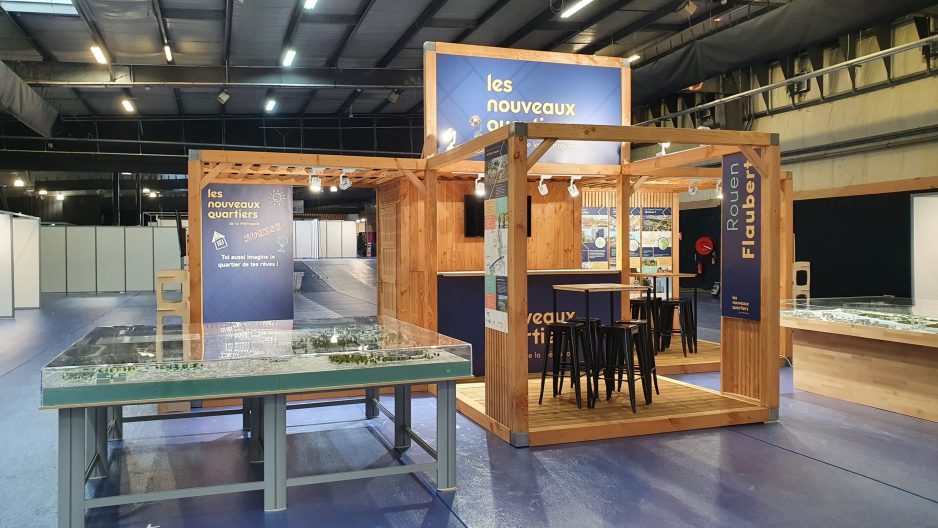 Salon de l'immobilier 2022 - Conception d'un stand écoresponsable sur un salon professionnel à Rouen