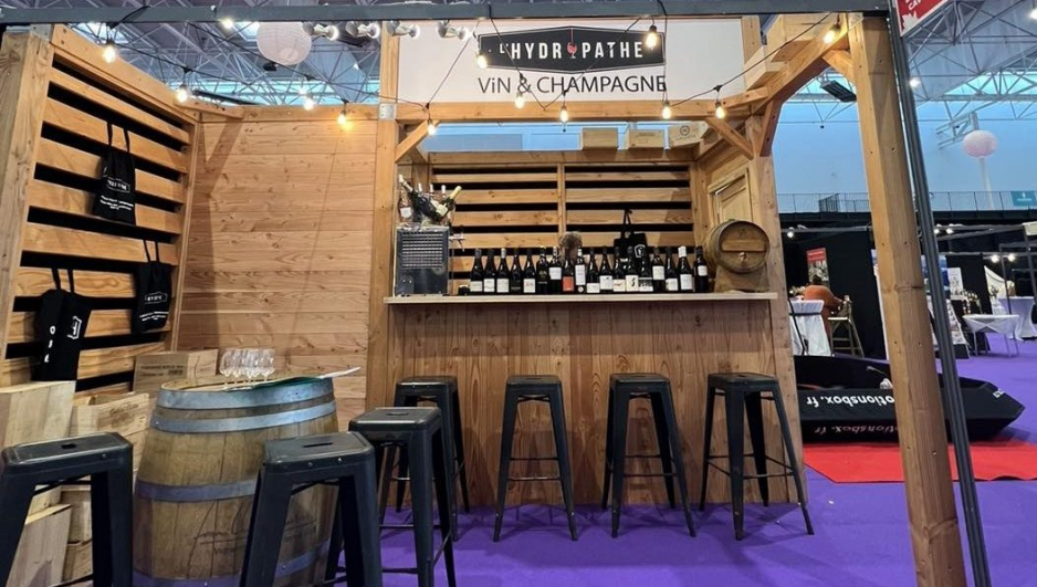 Conception stand bois ecoresponsable salon du mariage - exposant foire aux vins - CAEN
