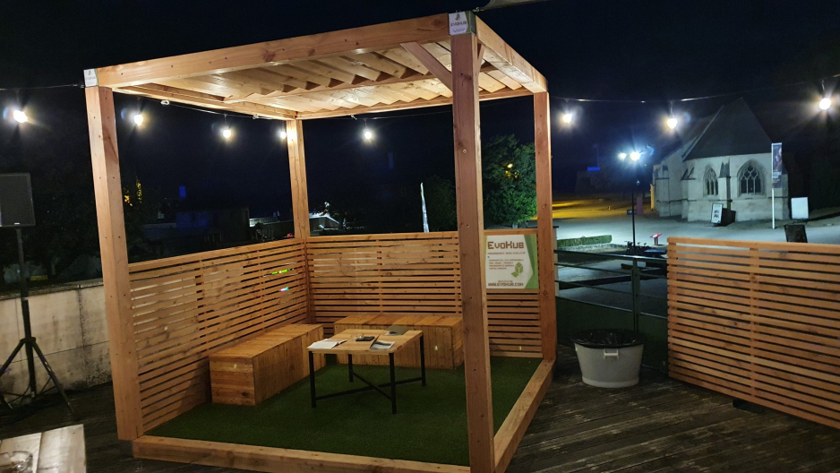 Location espace détente extérieur #ED1 Vue de nuit
