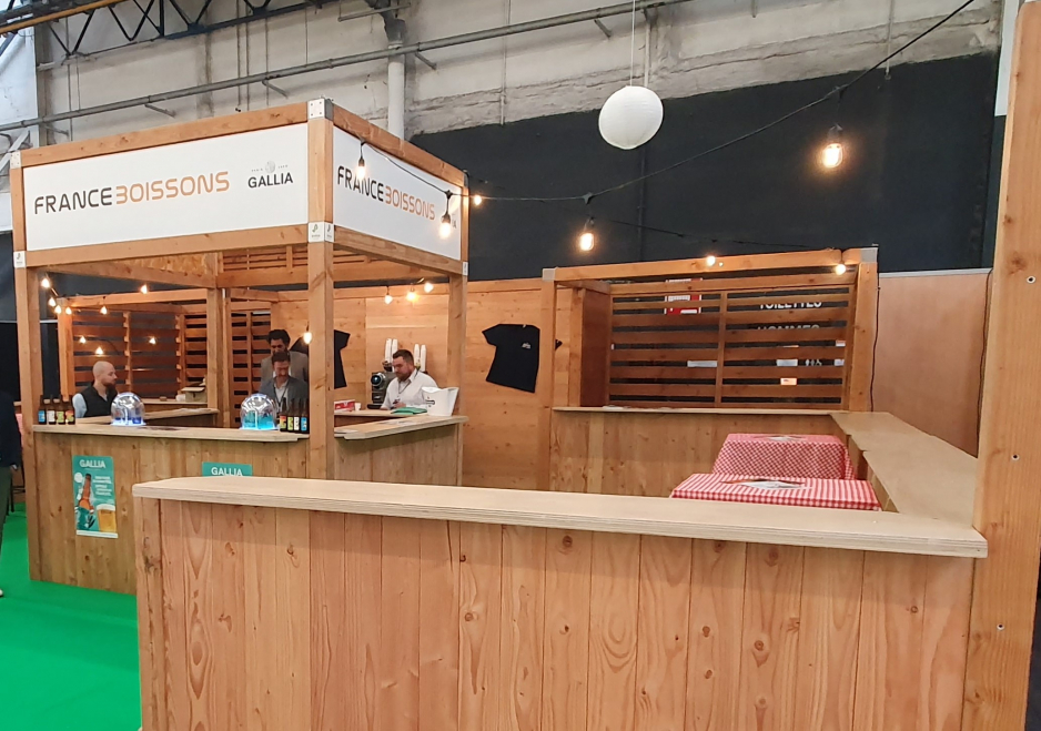 Stand écoresponsable France Boissons Stand professionnel ecoresponsable france boisson - resthotel parc expo caen