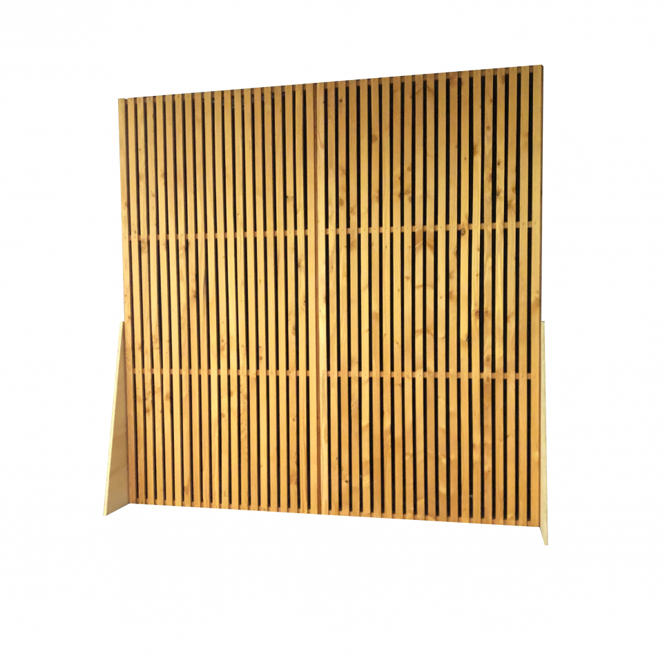 Cloison décorative brise vue bois à louer - Caen - L240 X H240 cm
