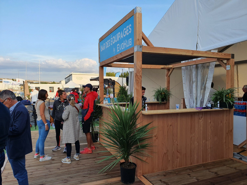 Terrasse bar VIP en bois - evenement sportif - norlanda's cup Caen