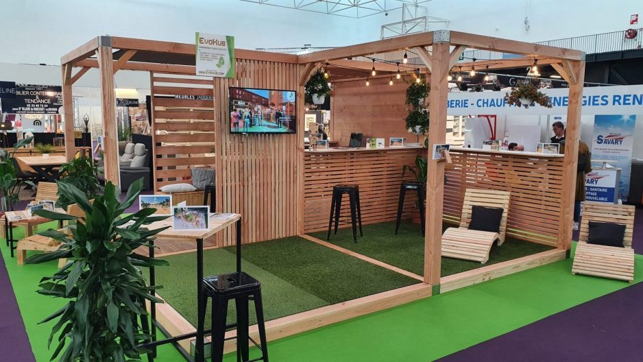 Stand bois écoresponsable - foire salon exposition evenementiel Caen / Deauville / Le Mans / Rennes
