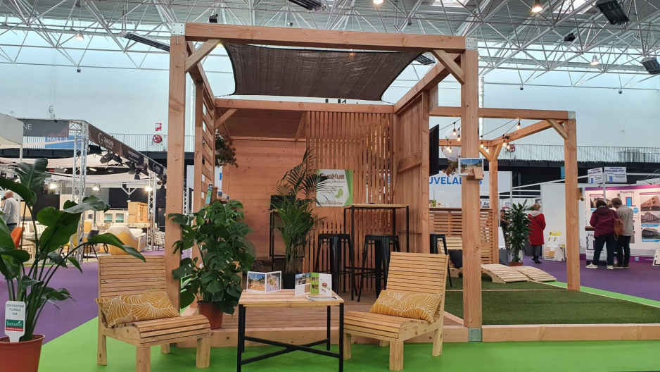 Création d'un stand salon écoresponsable à Caen - foire salon de l'habitat - exposition évènementielle