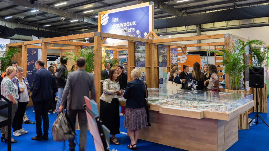 Stand expo écoresponsable salon professionnel de l'immobilier - parc des expositions Rouen