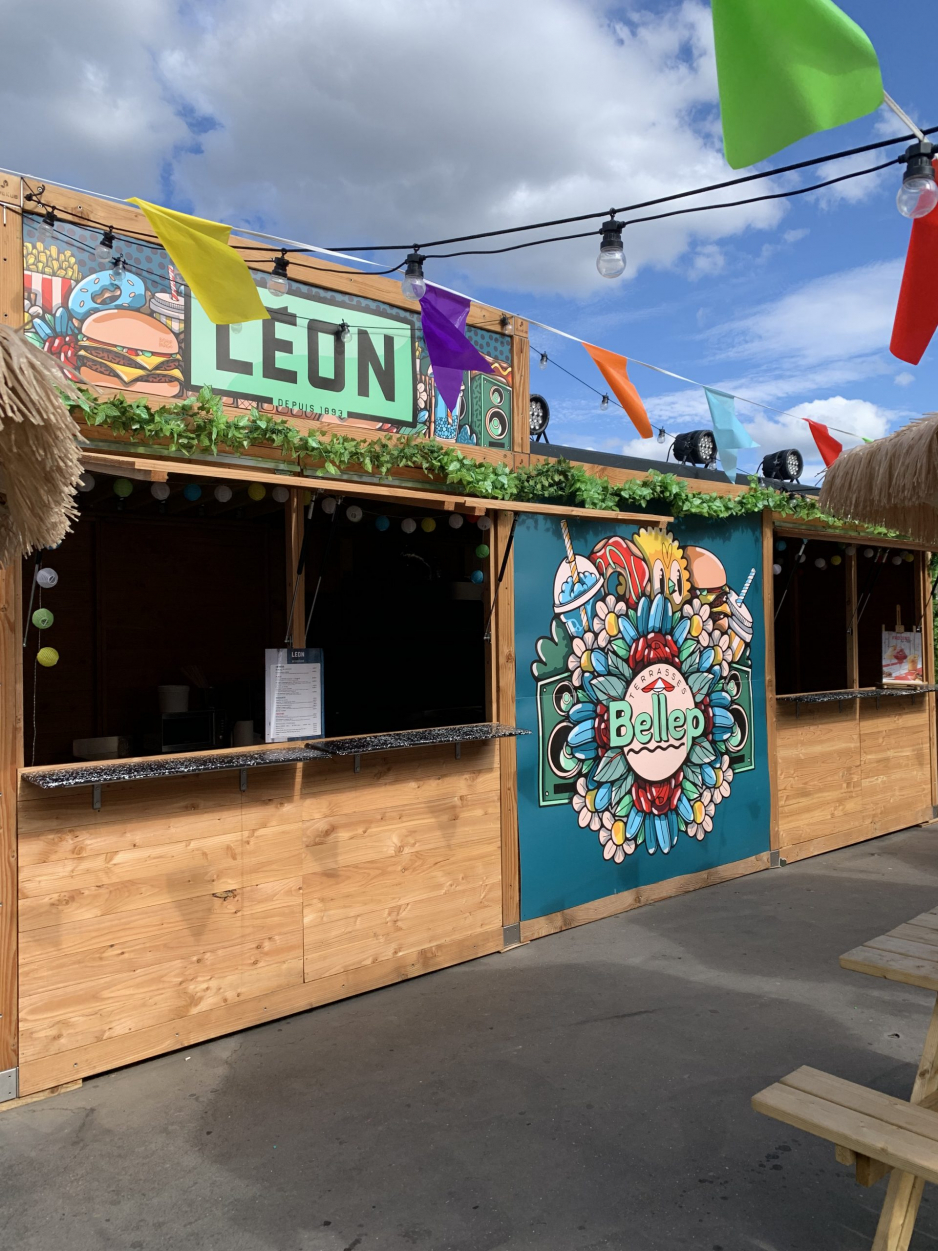 Amenagement point vente restauration ephemére - bois - alternative container Amenagement point vente restauration ephemére - bois - alternative container