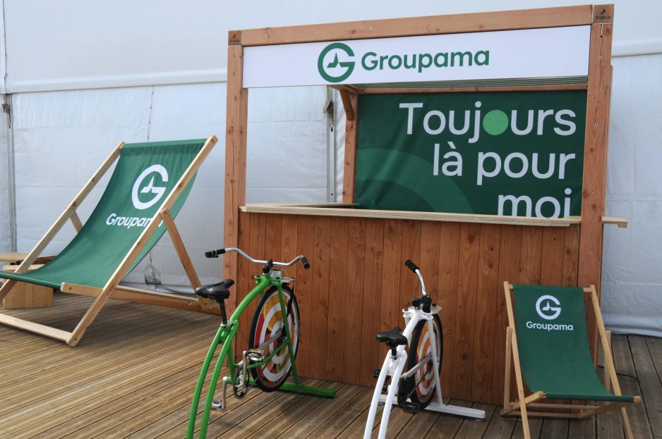 Stand animation bois - Festival Terre de Jim - Groupama